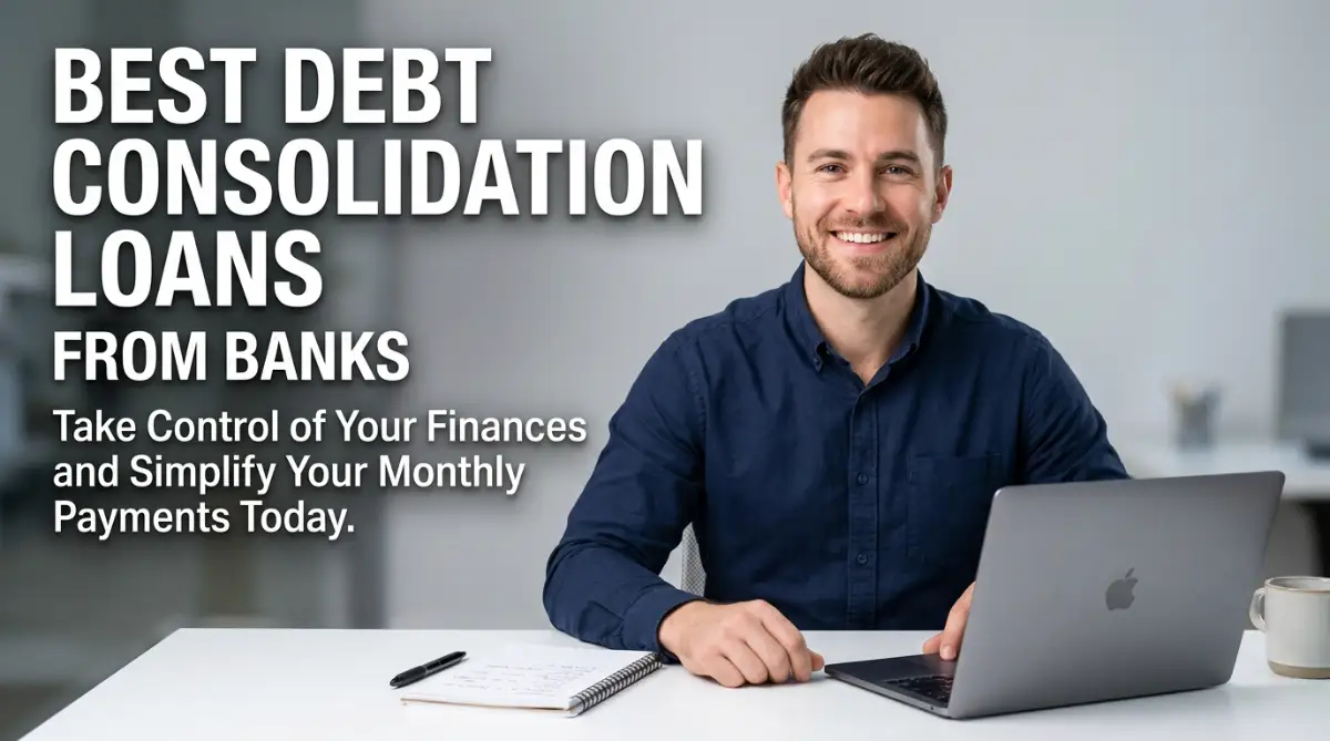 A professional guide showing how to select the best debt consolidation loans from banks for financial relief.